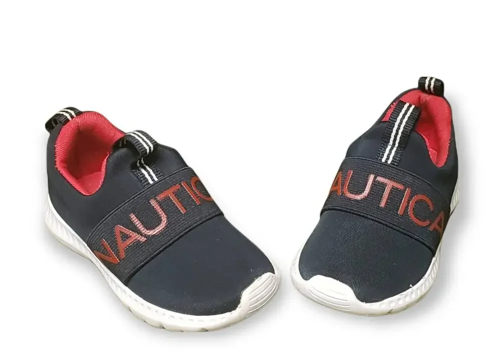 Nautica Slip On No Tie • Red White & Blue Toddler Shoes Size 5